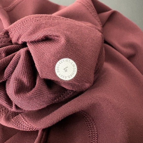 Lululemon Align Joggers Womens Size 4 Burgundy High Rise - Picture 6 of 7